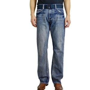 Flypaper Blue Relaxed Bootcut Jeans
